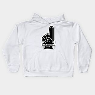 father's day, best dad ever Kids Hoodie